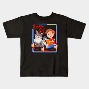 Caring for Your Demon Cat Kids T-Shirt